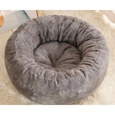 해피유통 고양이집 강아지집 사계절 기모 잠자리 패드 jhwj, 중간 사이즈 45CM(1.5-4KG), (그레이)플러스토이, 1개