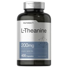 Horbaach 左旋茶胺酸膠囊 200mg, 1罐, 400顆