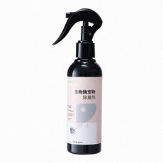生物酶寵物除臭噴霧，有效分解異味，適用於貓砂除臭、寵物除臭，快速消除臭味，保持空氣清新，天然成分安全無害, 1個, 新款生物酶寵物除臭劑, 200ml