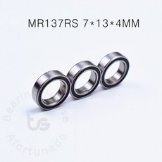 미니어처 베어링 MR137RS 크롬 스틸 고무 밀폐 고속 장비 부품 10 개 7x13x4mm, [01] 옵션1