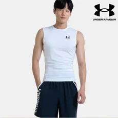 언더아머 남성 기능성 컴프레션 티셔츠 HeatGear 레쉬가드 헬스 이너 나시 1361522-100 482255
