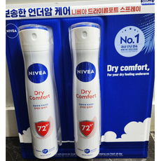 니베아 데오드란트스프레이 x입/땀냄새/암내제거/냄새제거/땀냄새제거/겨드랑이냄새/냄새관리, 2개, 200ml