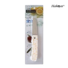 일본 하코야/마블 접이식 후루츠 나이프 4종 (택1)/과도/미니나이프/휴대용, 1개, HAK-A647(옐로)