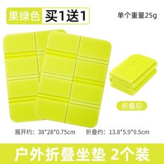 사우나매트 접이식 방수 방석 경량 그린 쿠션, 프루트 2개