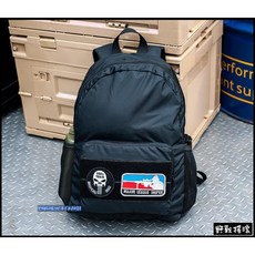 野戰搖滾 SECTOR SEVEN 河馬戰術摺疊背包，黑色/泥色/遊騎兵綠色，折疊後背包勤務背包登山背包購物袋, 黑色