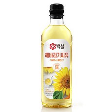 백설 해바라기유, 900ml, 3개