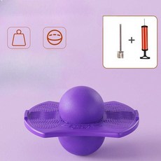 스카이콩콩 무소음 점핑볼 실내운동 밸런스공 유아체육 키성장 다이어트 성인용 점핑, 1개, 기본 보라 (펌프+니들)
