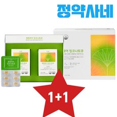 약국 건강기능식품 코너 판매 징코 혈행개선 기억력 혈액순환 은행잎추출물 vit.E 영양제, 2개, 120정