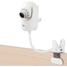 유아 광학 DXR-8 및 프로 베이비 모니터와 호환되는 iTOS 유연한 모니터 클립 카메라 마운트 롱 구스넥 암 도구 없이도 원하는 곳 어디에서나 사용할 수 있습니다, Clip Camera Mount