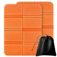 초경량 휴대용 접이식 등산 방석 2개, 오렌지