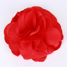 레드꽃 코르사주 브로치 8cm 패션소품