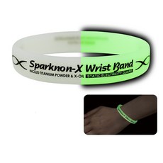 健健美專賣店 日本製 Sparknon X 抗靜電手環 男女通用 防靜電手環, Spark寛版夜光（半透明）,L, 1個