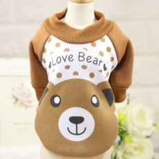 모나카러버 애견 외출복 강아지 티셔츠 강아지커플룩, 2XL-브라운곰