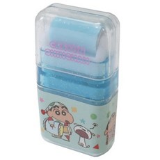 日貨 橡皮擦 文具 辦公 修正 正版, 滾筒 蠟筆小新 綠, 綠, 1個