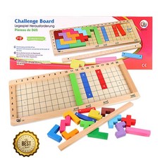 테트리스 원목 퍼즐 두뇌발달 소근육 칠교놀이 어린이날선물 퍼즐놀이 신체, 1개