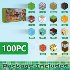 跨境磁力積木方塊我的森林世界遊戲周邊禮物兒童磁吸玩具豪華套裝, 100pc新款森林套裝, 1個