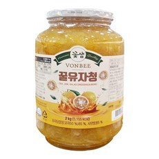 꽃샘 본비 꿀 유자청 2kg, 1개