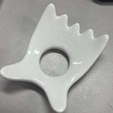 코스메쉐프 얼굴 비대칭 개선 달팽이 세라믹 괄사 마사지도구, 상세 설명 참조, 1개