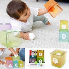 올몰 아기장난감컵쌓기 파스텔 컵쌓기교구 모래놀이도구 컵쌓기블록