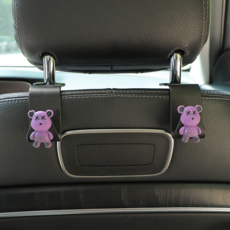 紫色XX熊椅背掛鉤【一對裝】