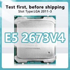 X99 서버 마더보드 E5-2673 V4 프로세서용 Xeon E5 2673V4 CPU 14nm 20 코어 40 스레드 2.3GHz 50MB 135W L, 한개옵션0