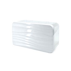 키다리아저씨 무타공 접착식 벽걸이 투명 컬러 가정용 주방용 핸드타올케이스 디스펜서 펄화이트 소형, 1개