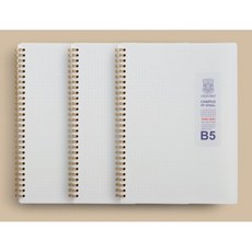 옥스포드노트 OXFORD 밀크노트 B5 방안노트 좌철 스프링노트 80매 5mm 그리드노트 PP표지 소프트커버 스퀘어드노트 4.0 [유진스토어