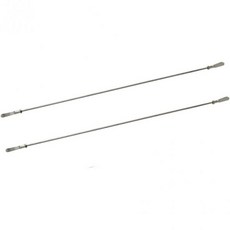 2개 세트 M2 M3 스테인리스 스틸 푸시 로드클리버 커플러 포함 조향 척 서보 링크 연결 로드 RC 보트 부품과 호환M3x85mm, M3x35mm