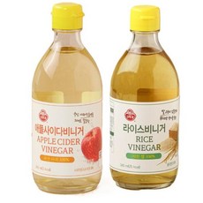 오뚜기 라이스비니거 +애플사이다비니거 1+1 345ml, 4세트