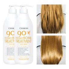 착한팩토리 90 꿀 폭탄 트리트먼트, 1L, 2개