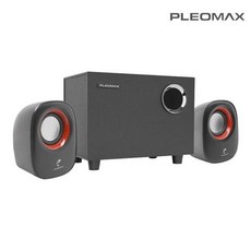 플레오맥스 2.1채널 멀티미디어 액티브 PC용 스피커, 블랙, S500