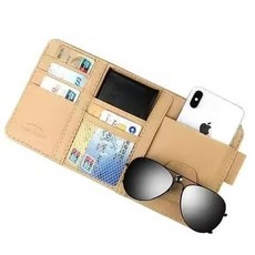 汽車遮陽板收納袋 多功能車載卡片票據收納掛袋, 量大咨詢客服, 1個