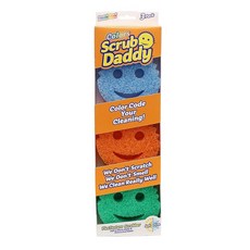 Scrub Daddy 긁힘 방지 다용도 주방 스폰지 - 주방 욕실 가정 청소 등을 위한 벌크 접시 BPA 프리 폴리머 폼으로 제작 (5개)_155744, 독점 Scrub Daddy 색상