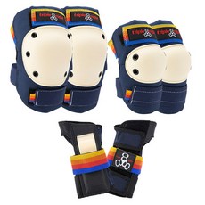 TRIPLE8 트리플에잇 스케이트보드/자전거/인라인 보호대 세트 Saver 3-Pack Pacific Beach 세이버 3 패키지 퍼시픽 비치 (무릎+팔꿈치+손목보호대)