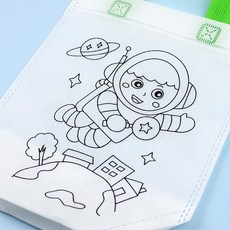 부직포가방 우주탐험 20X38cm PA3744, 이십개입*1봉