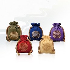 파우치 명절 설날 복주머니 추석 복주머니파우치 한국 kyu+16347KN, 초록