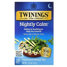 트와이닝 와일드 베리 허브차 카페인 프리 티백 20개입 Twinings Flavored Herbal Tea Wild Berries 20 Tea Bags 1.41 oz (, 1개입, 1개