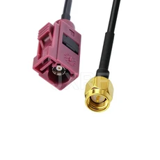 자동차 GPS 안테나 어댑터 케이블 SMA 남성 Fakra B C D E Z 차량용 동축 피그 테일 스테레오 네비게이션, 07 10CM, 11 D-SMA M