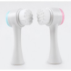 1+1 모공 세안 브러쉬 양면 미세모 세안도구, 2개, 핑크+민트