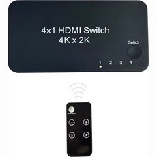 비브랜드 HDMI 스위치 4:1 4포트 리모컨 자동전환 4K 60Hz
