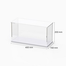CD 시디 CD진열대 시디보관장 1개 DVD CD수납장 30x15x15 투명 게임, /길이40 15 20cm높이 밴드도어 레이어드 가능