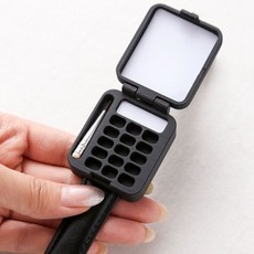 손목시계형 팔레트 물감 미술 보조용품 휴대용 물병 포함, 1개, 블랙 (물병 미포함), 기본 색상