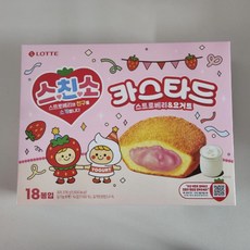 (2026 한정판) 스친소 롯데 카스타드 딸기피스타치오 378g 18개입, 1개