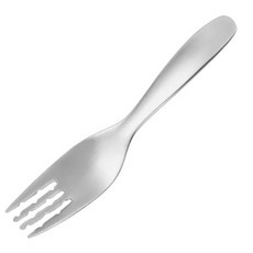 KOM 316不銹鋼兒童平底匙 兒童湯匙 叉子 恐龍 便當匙 小台匙 幼稚園學習餐具, 白鐵, 1個, 唱歌鱷魚316 KOM叉子