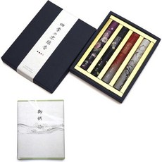 11836683 절향 사찰향 법당향 제사향 향 상중 위로 조의 선물 사계의 교 4종 백단 외부의 시 일본 제조 연기 적게 선물용 불단용 법요 일주기 사십구일, 사계의 교 (포장 외부에 노리)