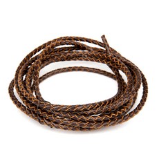 인조가죽 메쉬끈 3mm 4mm 11종 모음, 08. 4MM 브라운 1M