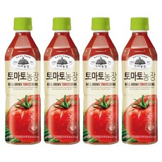 웅진 가야농장 토마토 주스, 500ml, 4개