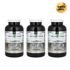 2+1 어메이징뉴트리션 레시틴 1 200mg 소프트젤 240정, 3개
