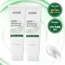 브리올옴므 데일리 화이트닝 선크림 SPF50+ PA++++, 50ml, 2개