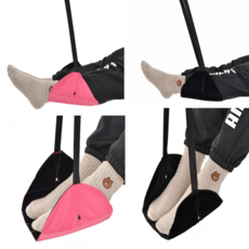 발해먹 받침대 책상 의자 다리올리기 여행 거치대 컴퓨터발 다리올려주는의자 체어풋, 블랙